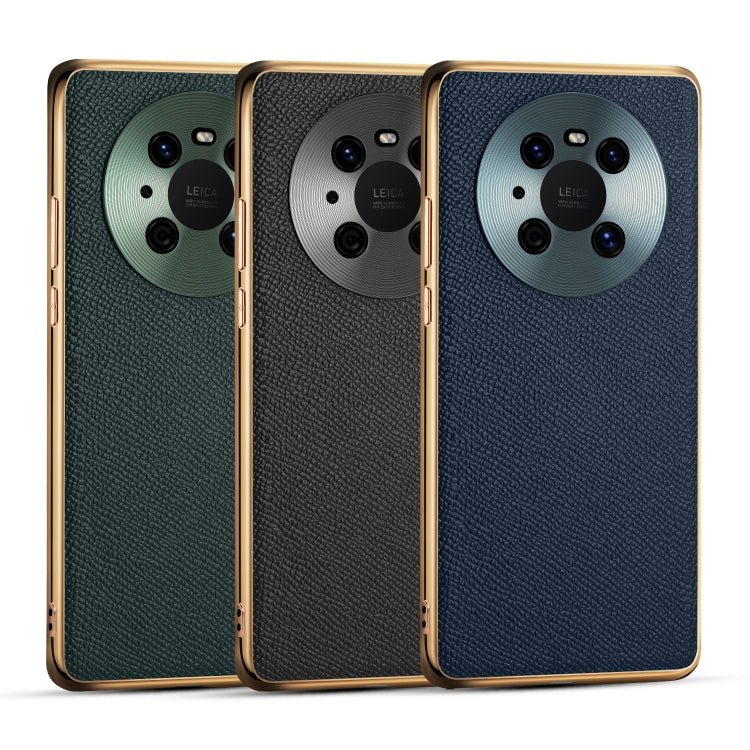 Cowhide Palm Print Shockproof Precise Hole Protective Case For Huawei Mate 40 Pro