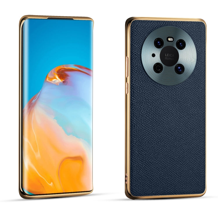 Cowhide Palm Print Shockproof Precise Hole Protective Case For Huawei Mate 40 Pro
