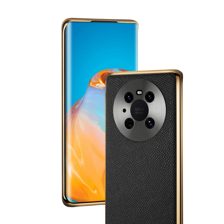 Cowhide Palm Print Shockproof Precise Hole Protective Case For Huawei Mate 40 Pro