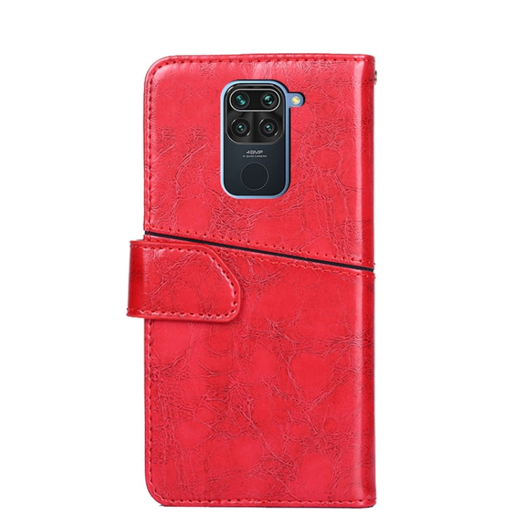 For Xiaomi Redmi Note 9 Geometric Stitching Horizontal Flip TPU + PU Leather Case with Holder & Card Slots & Wallet