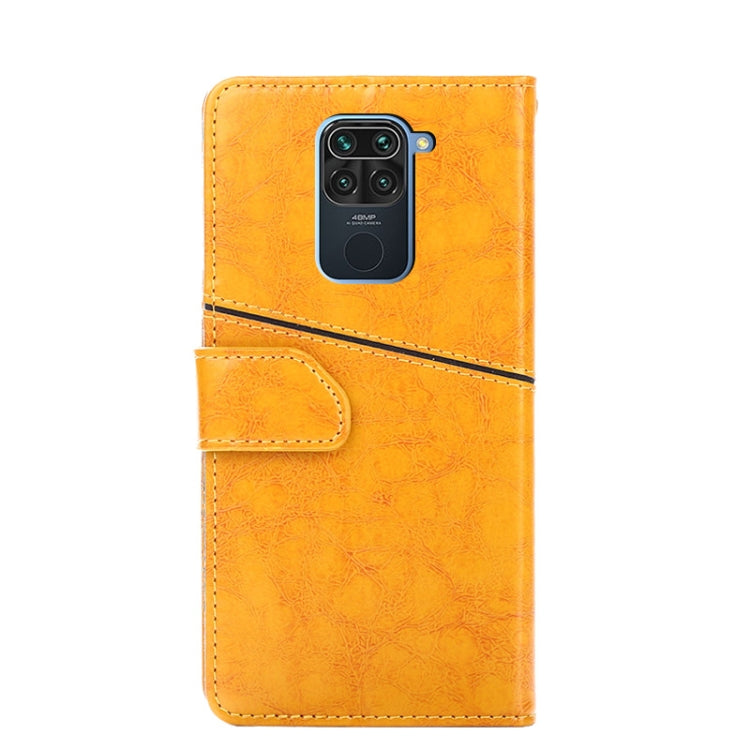 For Xiaomi Redmi Note 9 Geometric Stitching Horizontal Flip TPU + PU Leather Case with Holder & Card Slots & Wallet