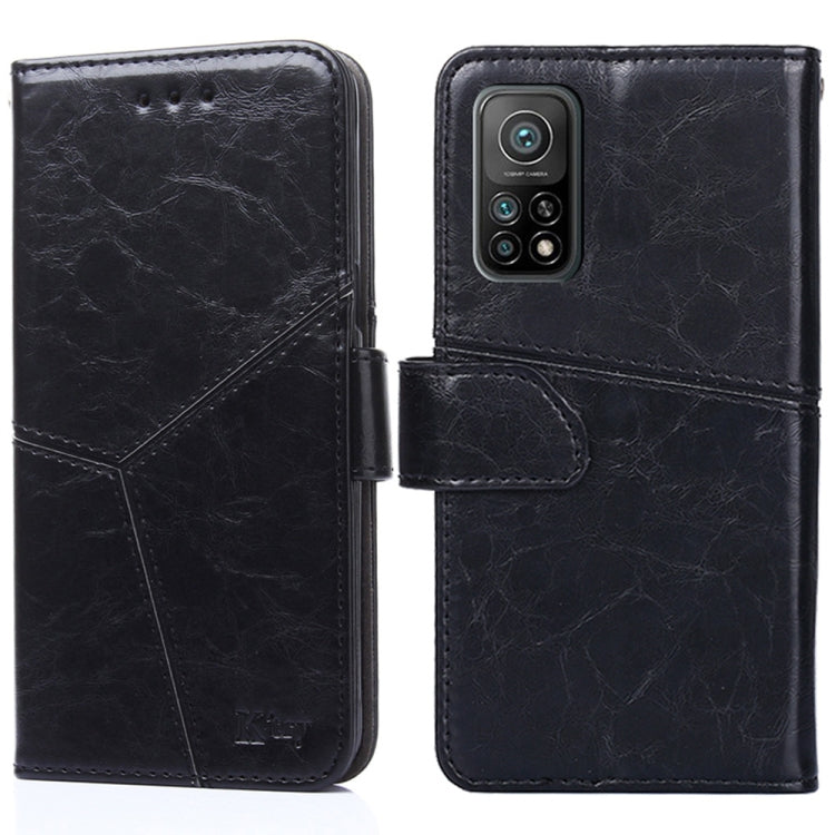 For Xiaomi Redmi K30S Geometric Stitching Horizontal Flip TPU + PU Leather Case with Holder & Card Slots & Wallet