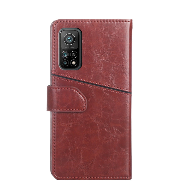 For Xiaomi Redmi K30S Geometric Stitching Horizontal Flip TPU + PU Leather Case with Holder & Card Slots & Wallet