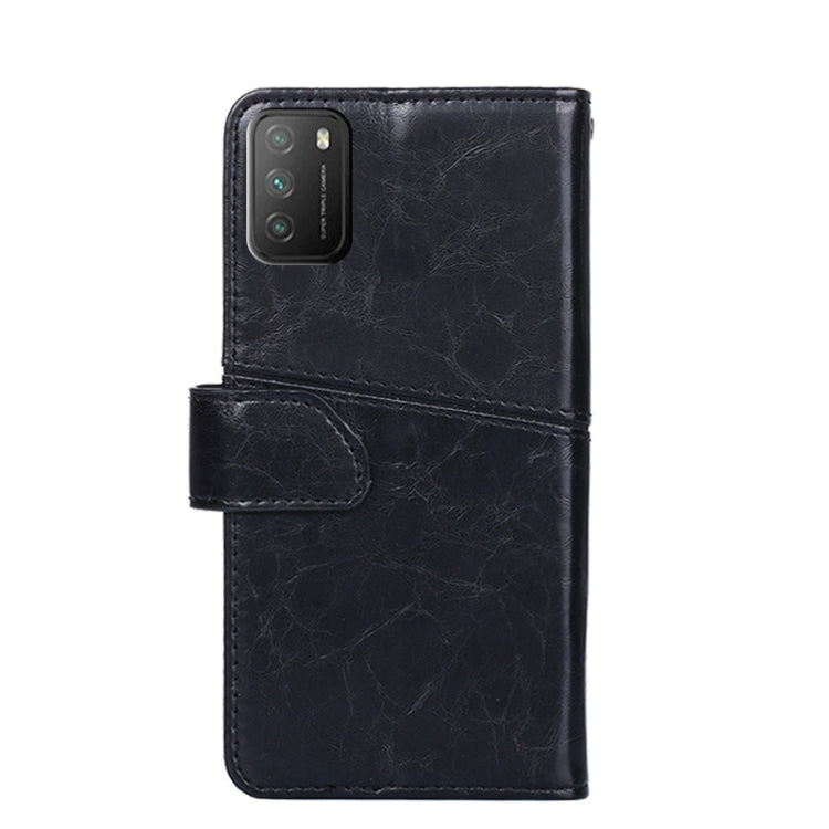 For Xiaomi Poco M3 Geometric Stitching Horizontal Flip TPU + PU Leather Case with Holder & Card Slots & Wallet