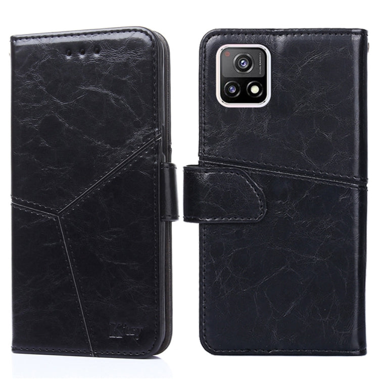 For vivo Y52S 5G Geometric Stitching Horizontal Flip TPU + PU Leather Case with Holder & Card Slots & Wallet