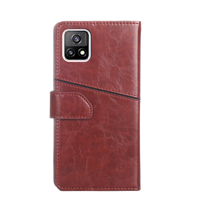 For vivo Y52S 5G Geometric Stitching Horizontal Flip TPU + PU Leather Case with Holder & Card Slots & Wallet