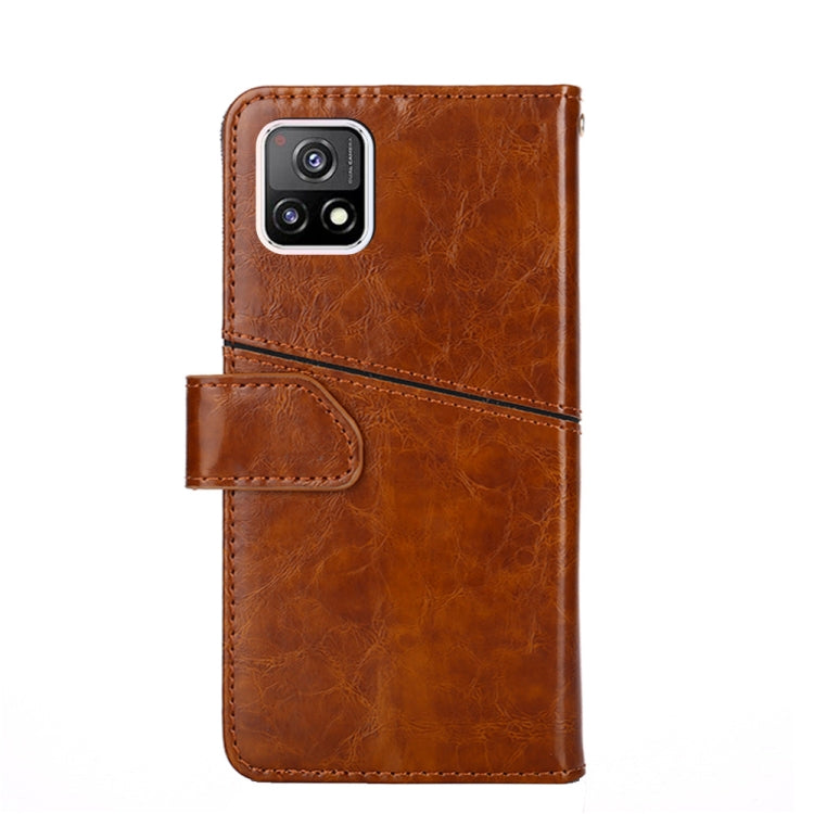For vivo Y52S 5G Geometric Stitching Horizontal Flip TPU + PU Leather Case with Holder & Card Slots & Wallet