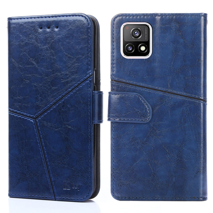 For vivo Y52S 5G Geometric Stitching Horizontal Flip TPU + PU Leather Case with Holder & Card Slots & Wallet