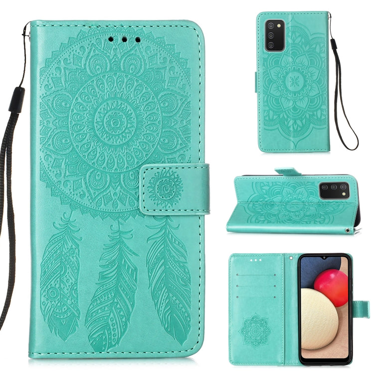 For Samsung Galaxy A02s (European Version) Dream Catcher Printing Horizontal Flip Leather Case with Holder & Card Slots & Wallet & Lanyard
