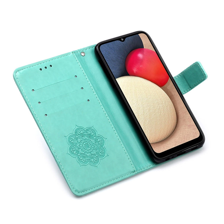 For Samsung Galaxy A02s (European Version) Dream Catcher Printing Horizontal Flip Leather Case with Holder & Card Slots & Wallet & Lanyard