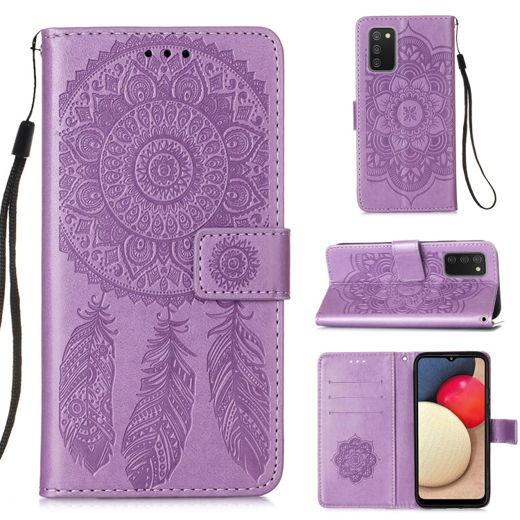 For Samsung Galaxy A02s (European Version) Dream Catcher Printing Horizontal Flip Leather Case with Holder & Card Slots & Wallet & Lanyard