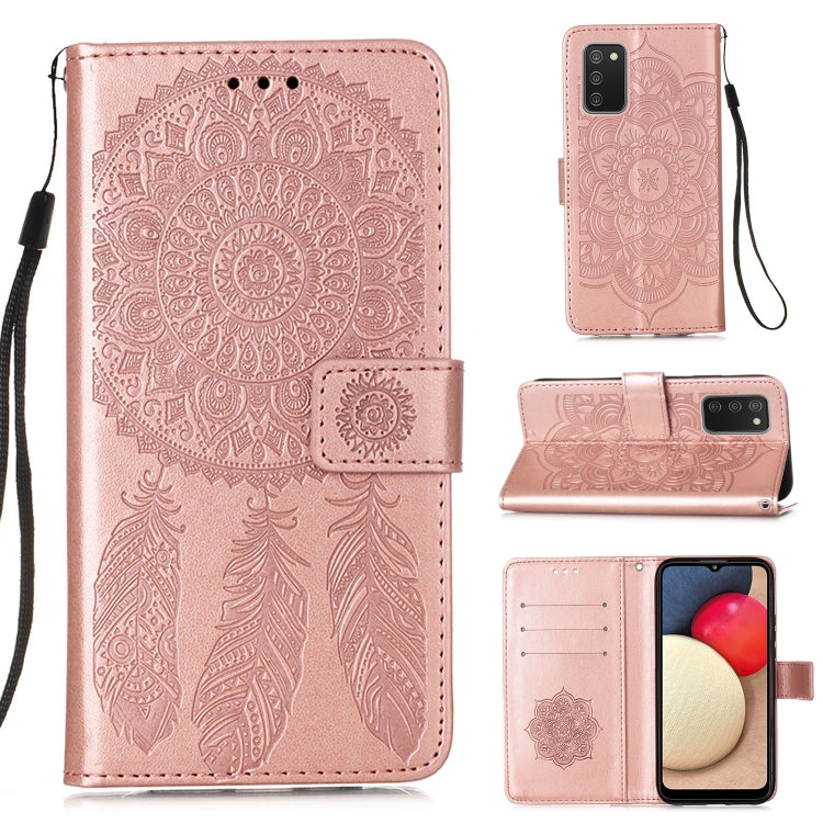 For Samsung Galaxy A02s (European Version) Dream Catcher Printing Horizontal Flip Leather Case with Holder & Card Slots & Wallet & Lanyard