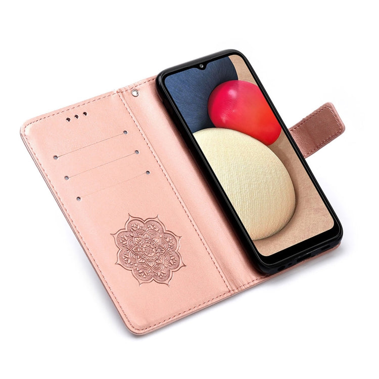 For Samsung Galaxy A02s (European Version) Dream Catcher Printing Horizontal Flip Leather Case with Holder & Card Slots & Wallet & Lanyard