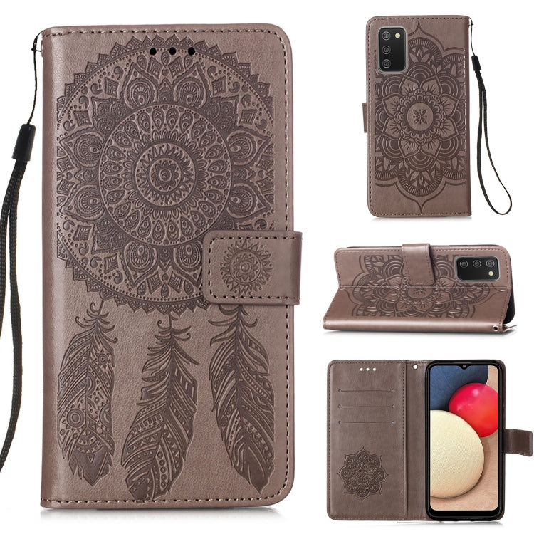 For Samsung Galaxy A02s (European Version) Dream Catcher Printing Horizontal Flip Leather Case with Holder & Card Slots & Wallet & Lanyard