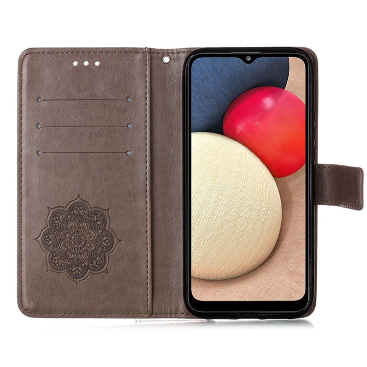 For Samsung Galaxy A02s (European Version) Dream Catcher Printing Horizontal Flip Leather Case with Holder & Card Slots & Wallet & Lanyard