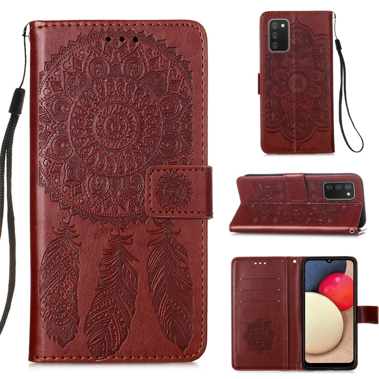For Samsung Galaxy A02s (European Version) Dream Catcher Printing Horizontal Flip Leather Case with Holder & Card Slots & Wallet & Lanyard