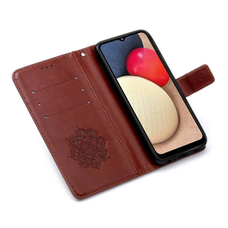 For Samsung Galaxy A02s (European Version) Dream Catcher Printing Horizontal Flip Leather Case with Holder & Card Slots & Wallet & Lanyard