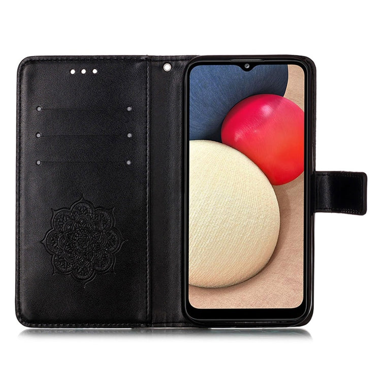 For Samsung Galaxy A02s (European Version) Dream Catcher Printing Horizontal Flip Leather Case with Holder & Card Slots & Wallet & Lanyard
