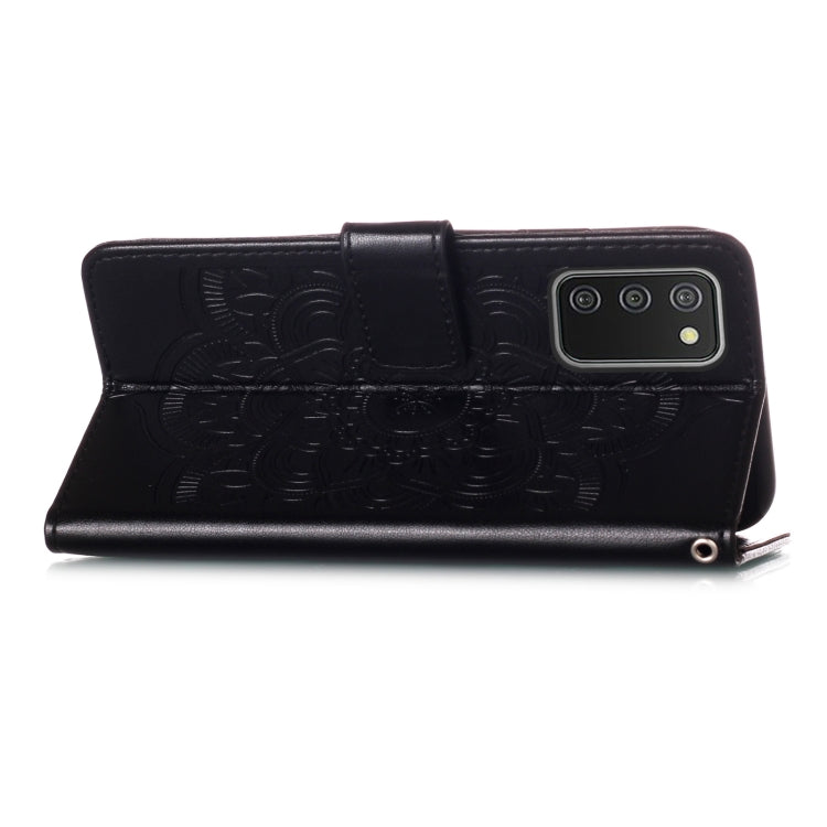 For Samsung Galaxy A02s (European Version) Dream Catcher Printing Horizontal Flip Leather Case with Holder & Card Slots & Wallet & Lanyard