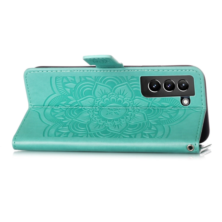 For Samsung Galaxy S21+ 5G Dream Catcher Printing Horizontal Flip Leather Case with Holder & Card Slots & Wallet & Lanyard