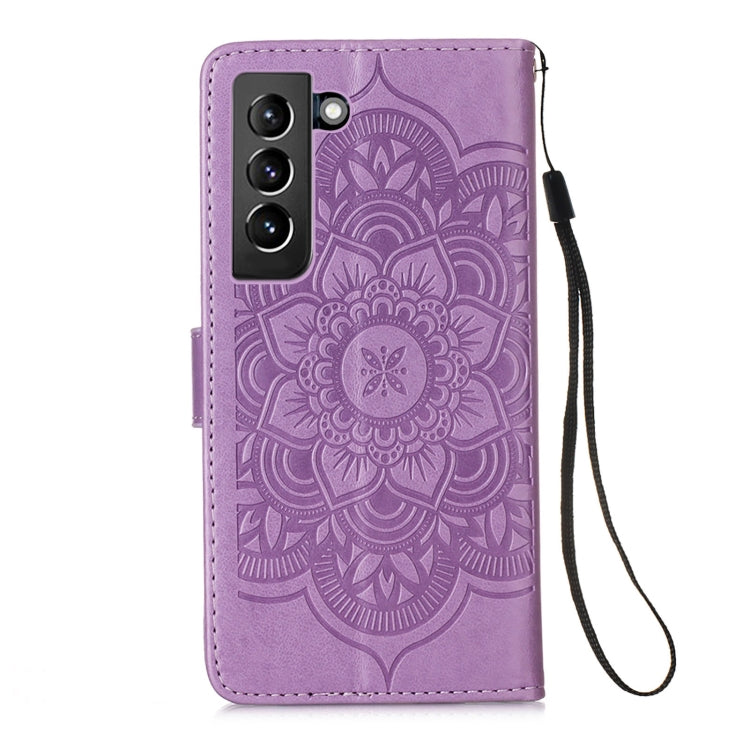 For Samsung Galaxy S21+ 5G Dream Catcher Printing Horizontal Flip Leather Case with Holder & Card Slots & Wallet & Lanyard