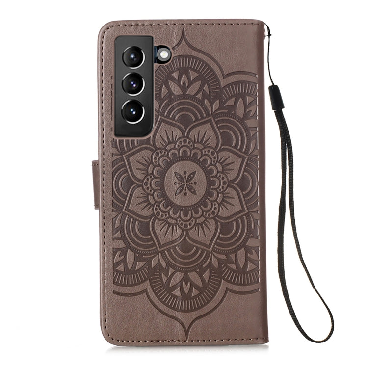 For Samsung Galaxy S21+ 5G Dream Catcher Printing Horizontal Flip Leather Case with Holder & Card Slots & Wallet & Lanyard