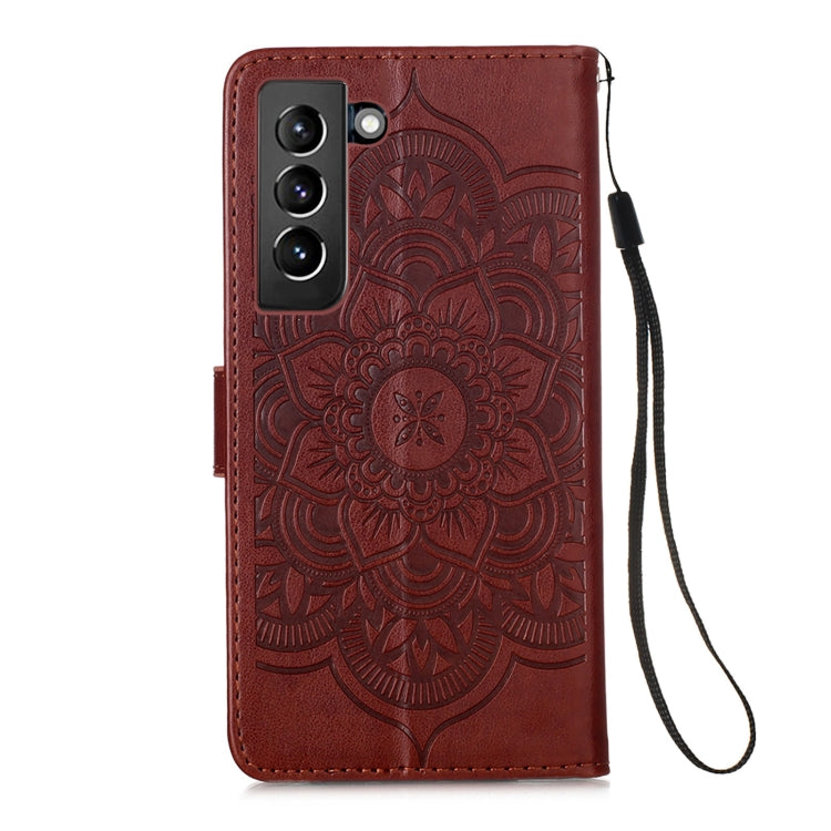 For Samsung Galaxy S21+ 5G Dream Catcher Printing Horizontal Flip Leather Case with Holder & Card Slots & Wallet & Lanyard