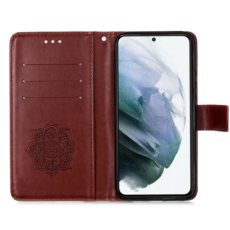 For Samsung Galaxy S21+ 5G Dream Catcher Printing Horizontal Flip Leather Case with Holder & Card Slots & Wallet & Lanyard