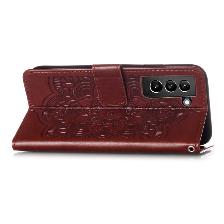 For Samsung Galaxy S21+ 5G Dream Catcher Printing Horizontal Flip Leather Case with Holder & Card Slots & Wallet & Lanyard