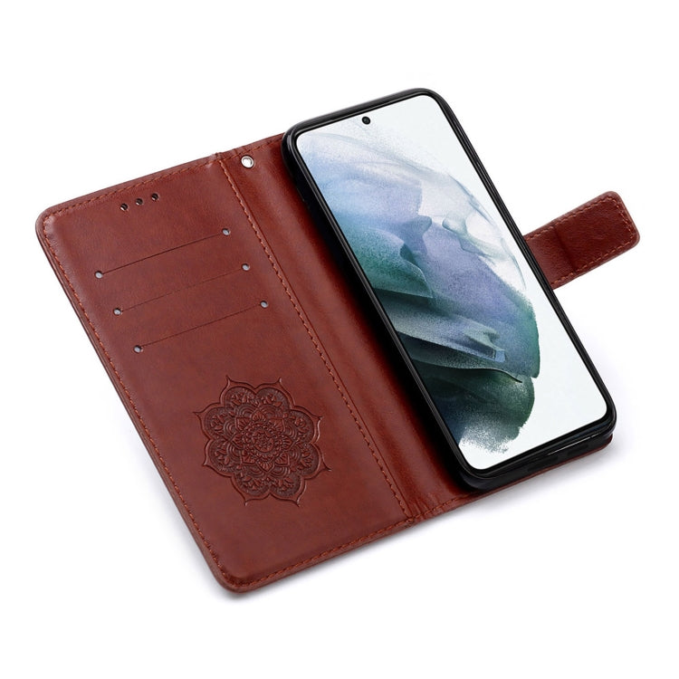 For Samsung Galaxy S21+ 5G Dream Catcher Printing Horizontal Flip Leather Case with Holder & Card Slots & Wallet & Lanyard