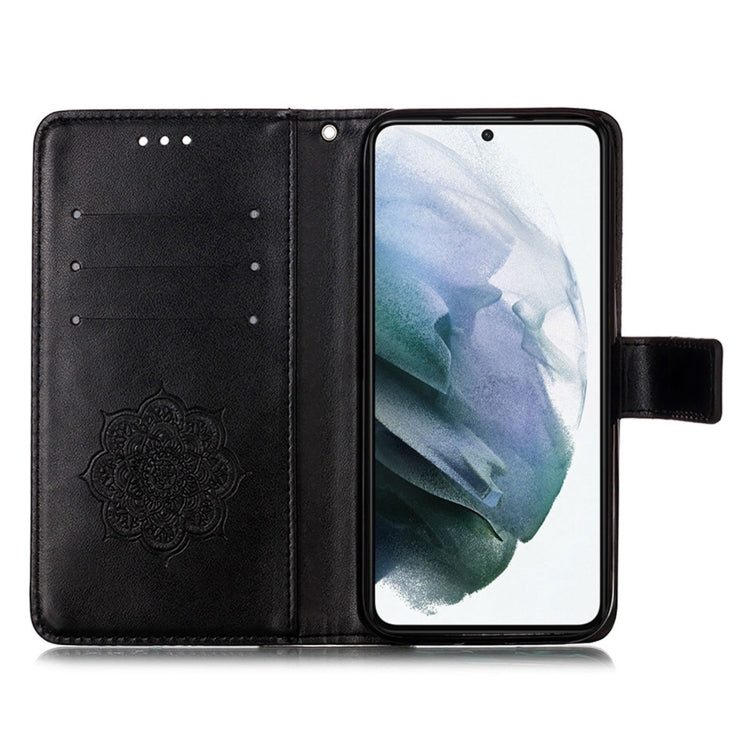 For Samsung Galaxy S21+ 5G Dream Catcher Printing Horizontal Flip Leather Case with Holder & Card Slots & Wallet & Lanyard