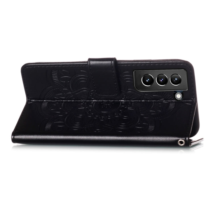 For Samsung Galaxy S21+ 5G Dream Catcher Printing Horizontal Flip Leather Case with Holder & Card Slots & Wallet & Lanyard