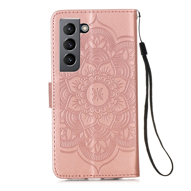 For Samsung Galaxy S21 5G Dream Catcher Printing Horizontal Flip Leather Case with Holder & Card Slots & Wallet & Lanyard