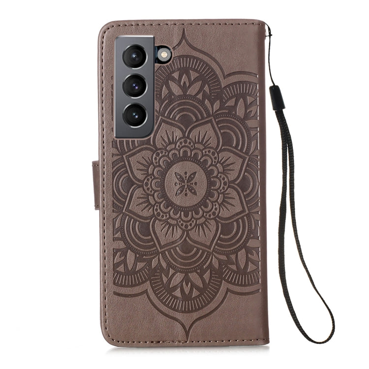 For Samsung Galaxy S21 5G Dream Catcher Printing Horizontal Flip Leather Case with Holder & Card Slots & Wallet & Lanyard