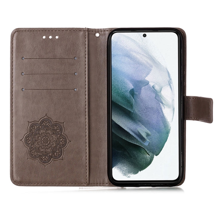For Samsung Galaxy S21 5G Dream Catcher Printing Horizontal Flip Leather Case with Holder & Card Slots & Wallet & Lanyard