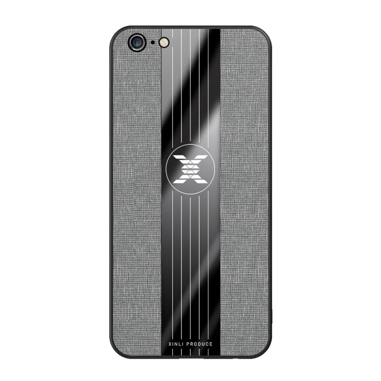For iPhone 6 Plus & 6s Plus XINLI Stitching Cloth Texture Shockproof TPU Protective Case