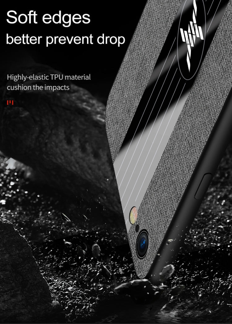 For iPhone 6 Plus & 6s Plus XINLI Stitching Cloth Texture Shockproof TPU Protective Case