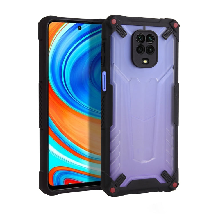 For Xiaomi Redmi Note 9S Four-corner Airbag Shockproof TPU + Semi Transparent PC Case