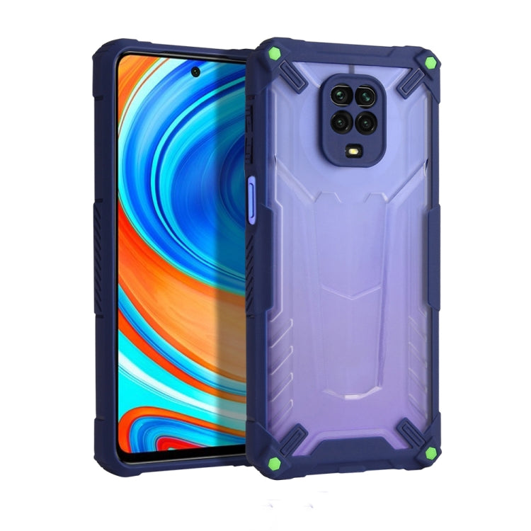 For Xiaomi Redmi Note 9S Four-corner Airbag Shockproof TPU + Semi Transparent PC Case