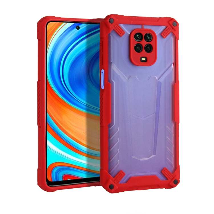For Xiaomi Redmi Note 9S Four-corner Airbag Shockproof TPU + Semi Transparent PC Case