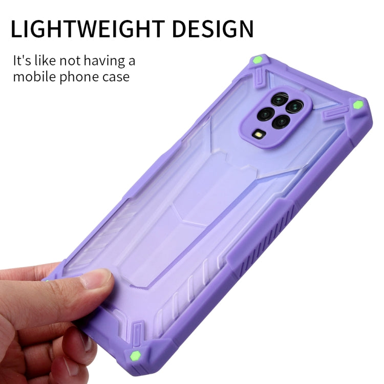 For Xiaomi Redmi Note 9S Four-corner Airbag Shockproof TPU + Semi Transparent PC Case