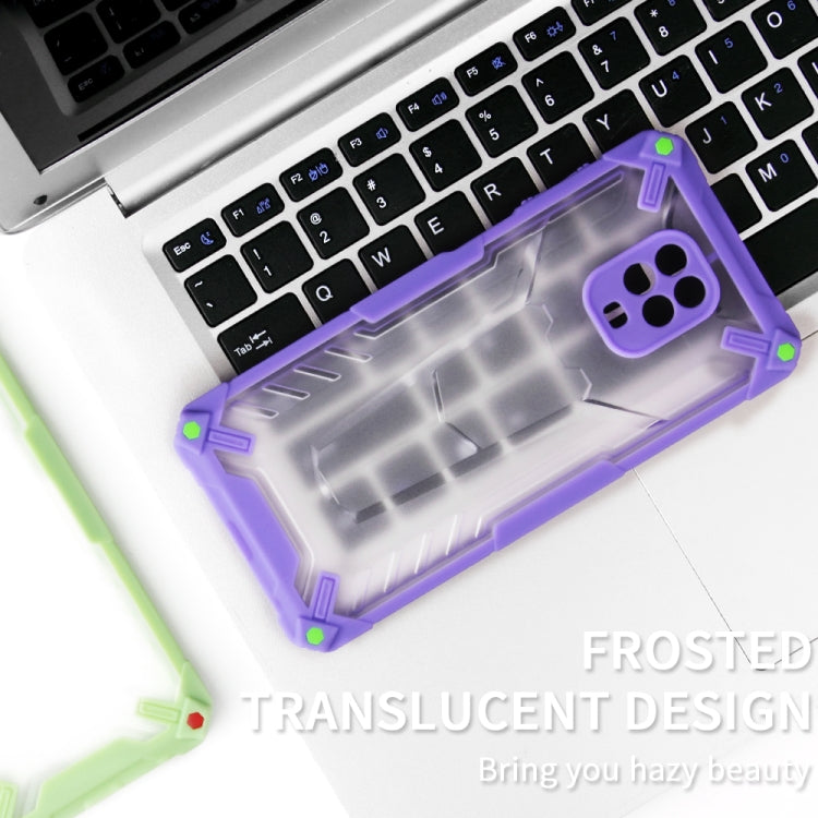 For Xiaomi Redmi Note 9S Four-corner Airbag Shockproof TPU + Semi Transparent PC Case