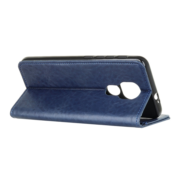 For Motorola Moto G Play 2021 Magnetic Crazy Horse Texture Horizontal Flip Leather Case with Holder & Card Slots & Wallet