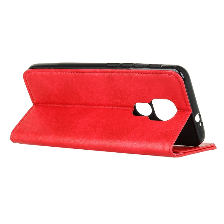 For Motorola Moto G Play 2021 Magnetic Crazy Horse Texture Horizontal Flip Leather Case with Holder & Card Slots & Wallet
