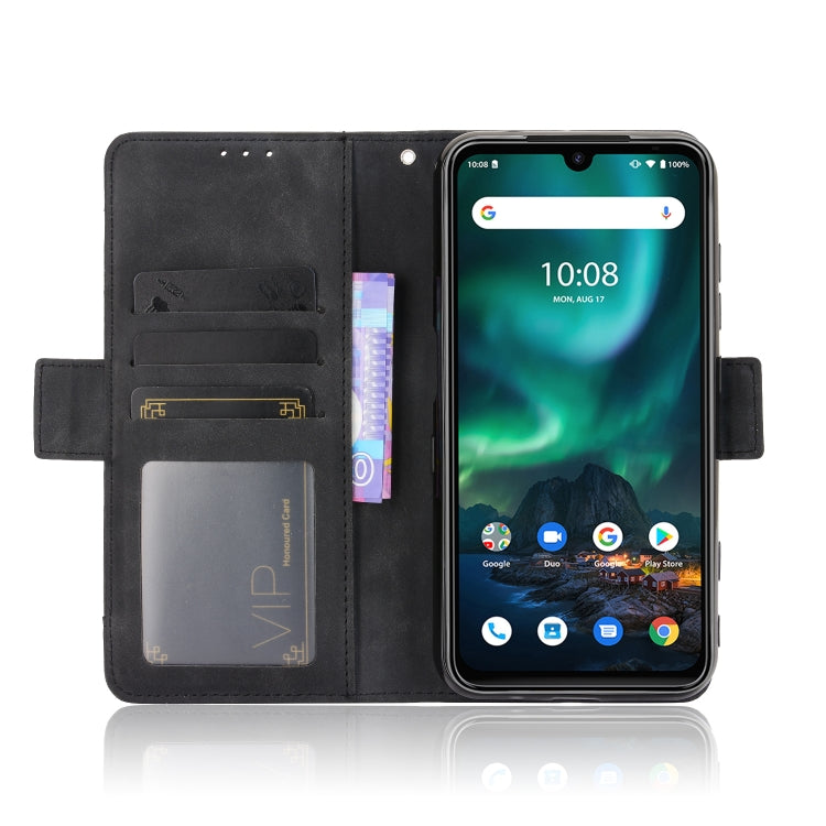 For UMIDIGI Bison Wallet Style Skin Feel Calf Pattern Leather Case with Separate Card Slot