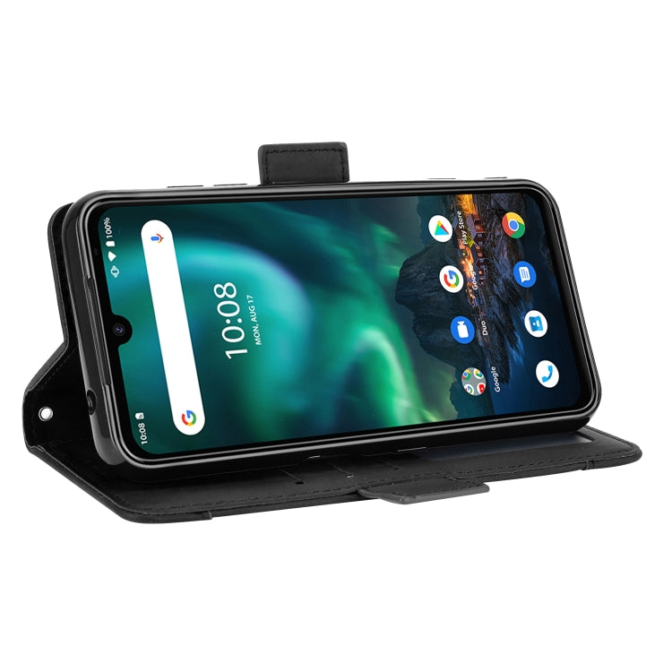 For UMIDIGI Bison Wallet Style Skin Feel Calf Pattern Leather Case with Separate Card Slot