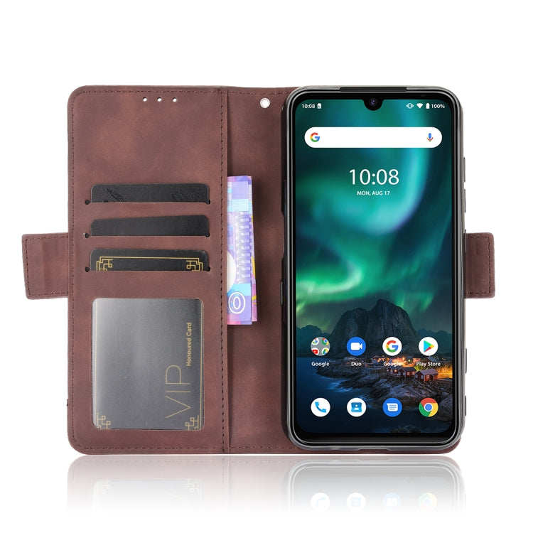 For UMIDIGI Bison Wallet Style Skin Feel Calf Pattern Leather Case with Separate Card Slot