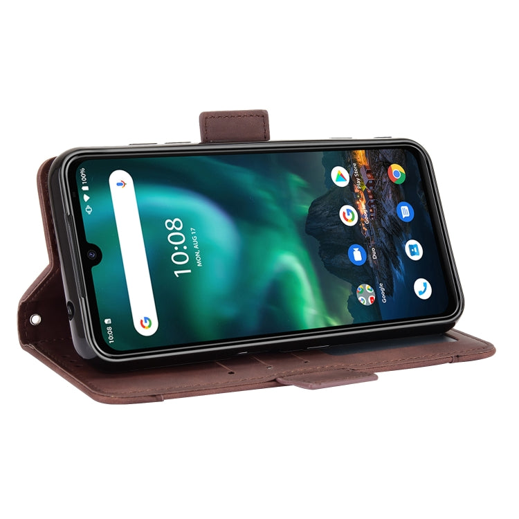 For UMIDIGI Bison Wallet Style Skin Feel Calf Pattern Leather Case with Separate Card Slot