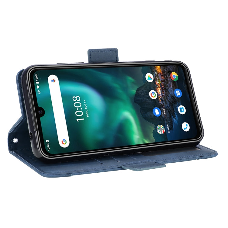 For UMIDIGI Bison Wallet Style Skin Feel Calf Pattern Leather Case with Separate Card Slot