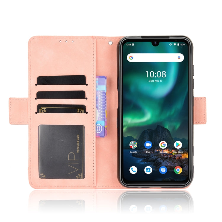 For UMIDIGI Bison Wallet Style Skin Feel Calf Pattern Leather Case with Separate Card Slot